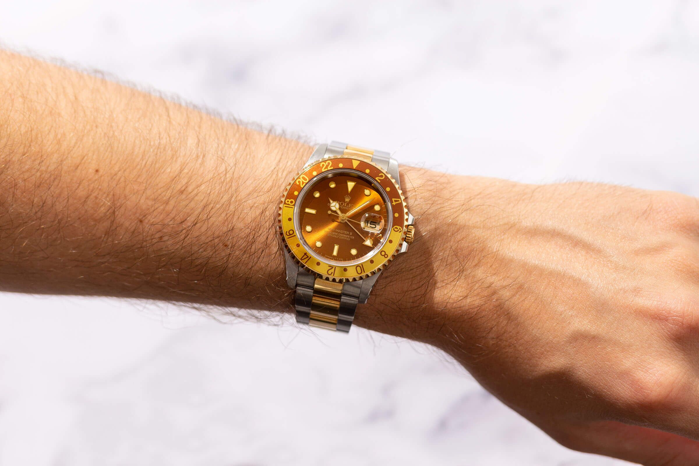 Vintage Rolex GMT Master 16713 Root Beer